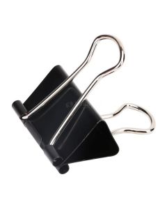 Boîte de 40 pinces binder clips 19mm - Noir 