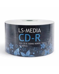Bobine de 50 Pieces LS MEDIA CD-R 52X 700 Mo