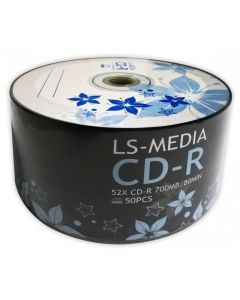Bobine LS MEDIA de 50 CD-R Imprimable 52X 700MB 80MIN 