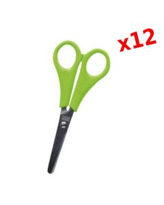 Boîte de 12 Ciseaux SAX 13.4 cm Vert - 155121
