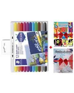 Boîte de 12 pinceau aquarelle STAEDTLER à double extrémité (BU-3190-TB12)
