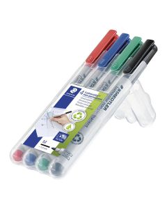 Boîte de 4 Stylos STAEDTLER Lumocolor non-permanent universal M