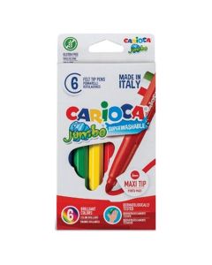 Boite de 6 Feutre CARIOCA Jumbo - 40568