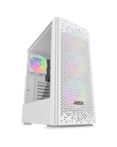 Boitier Gamer AQIRYS GACRUX Moyen Tour 4 Fans RGB - Blanc