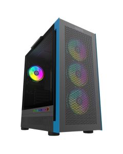 Boitier Gamer AQIRYS SARGAS Moyen Tour 4 Fans RGB - Noir