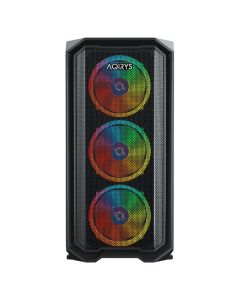 Boitier Gamer AQIRYS WEZEN Mini Tour MATX 4 FANS RGB - Noir 