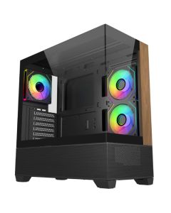 Boîtier Gamer COOLER MASTER Elite 690 Bois - Noir