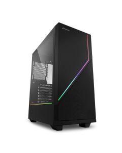 Boîtier Gamer SHARKOON FLOW RGB Moyen Tour - Noir