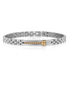 Bracelet Homme POLO SANTA BARBARA - Silver & Gold (SBJ-6-1079-2) 