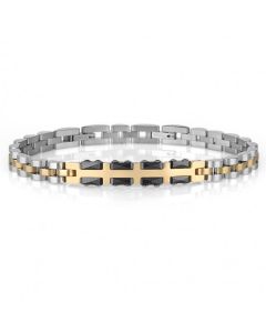 Bracelet Homme POLO SANTA BARBARA - Silver & Gold (SBJ-6-1080-2)