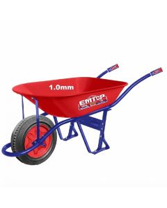Brouette EMTOP EWBW7475D avec Roue Pneumatique 75L