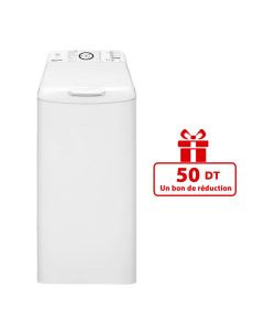 Lave Linge Top BRANDT BT6802B 6 Kg - Blanc