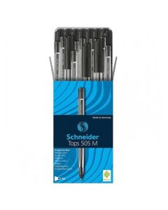 Pack de 50 Stylos à Bille Schneider Tops 505 M - Noir