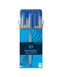 Pack de 50 Stylos à Bille  SCHNEIDER Tops 505 M - Bleu