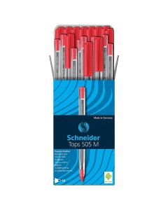 Pack de 50 Stylos à Bille SCHNEIDER Tops 505 M - Rouge