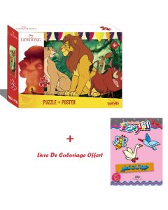 Pack De Puzzles 100 pièces YAMAMA DISNEY + Livre De Coloriage Offert