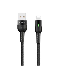 Câble BOROFONE BU17 Smart Power Off Micro USB 1.2M 2.4A - Noir