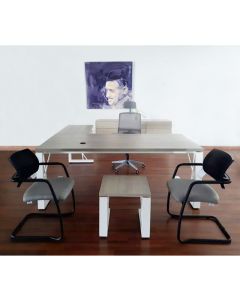 Bureau De Direction Feragone En MDF Avec Meuble Arriére & Table Basse