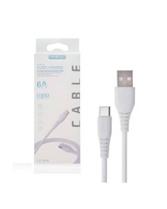 Câble Chargeur TREQA CA-8643 USB Vers TYPE-C  - Blanc
