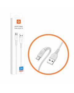 Câble De charge wuw-x166 2.4A Type C - Blanc