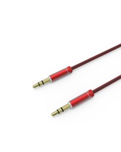 Câble Audio Jack 3,5 mm LDNIO Mâle/Mâle 1m - Nylon Tressé Noir