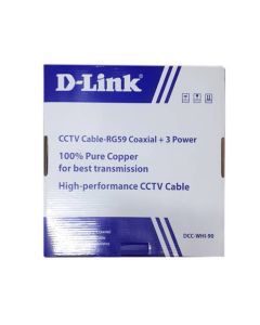 Câble Coaxial D-LINK CCTV DCC-WHI-90 Pour Caméra De Surveillance