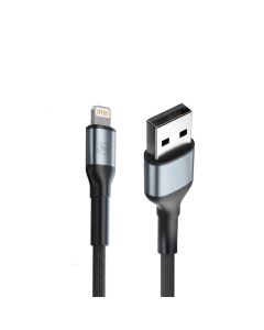 Câble USB-A vers Lightning 3mk Hyper Cable N-SERIES 12W 1m - Noir 