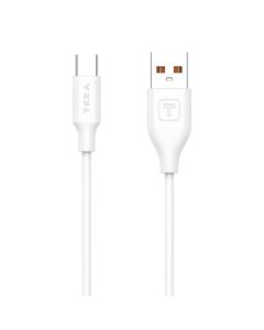 Câble De Charge en PVC TERA type A vers type C - Blanc