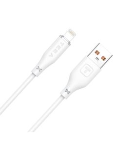 Câble De Charge en Silicone TERA type A vers Lighting - Blanc