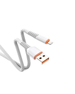 Câble De Charge imprimé en PVC TERA type A vers Lighting - Blanc