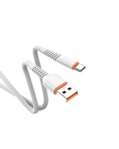 Câble De Charge imprimé en PVC TERA type A vers type C - Blanc