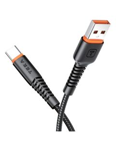 Câble De Charge imprimé en PVC TERA type A vers type C - Noir