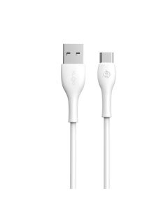 Câble KLGO S-103 USB-A vers Type-C 2.4A 1M - Blanc