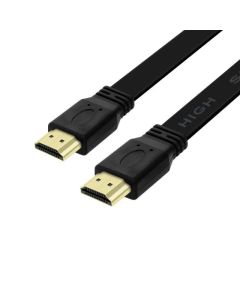 Câble HDMI LUCKTEK Plat 3 mètres - Noir