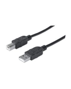 Cable USB 2.0 MANHATTAN  pour imprimante 1.8 mètres - Noir