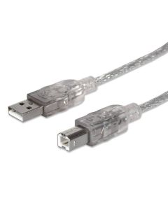 Câble USB MANHATTAN 345408 pour imprimante 5 m - Gris