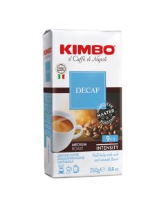 Café Moulu Espresso KIMBO Decaffeinato A Blend - 250 gr