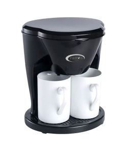 Cafetière à Filtre PROVA PE-808 Double Tasse 400W - Noir