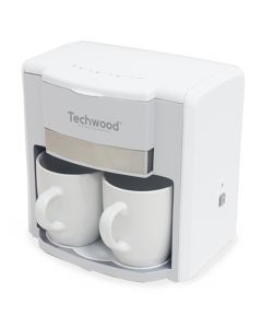 Cafetière Électrique TECHWOOD Duo TCA-202 500W - Blanc