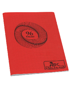 Cahier Super ABC 96 Pages 60Gr Rouge 