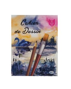 Cahier de dessin OMEGA 16 Pages 24 x 32 cm Uni