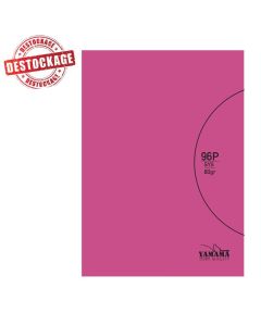 Cahier Piquée YAMAMA 96 Pages UNI SYS BMV 17x22cm 80Gr- Rose
