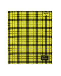 Cahier piquée YAMAMA à carreaux 48 Pages 17x22 cm 70Gr - Jaune
