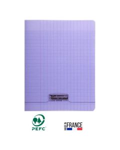 Cahier Piqûre CALLIGRAPHE 192 Pages 90 Gr Seyès 17x22- Violet