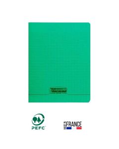 Cahier Piqûre CALLIGRAPHE 192 Pages 90 Gr Seyès 21x29.7-Vert