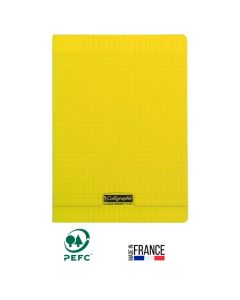 Cahier Piqûre CALLIGRAPHE 192 Pages 90 Gr Seyès 24x 32 cm - Jaune 