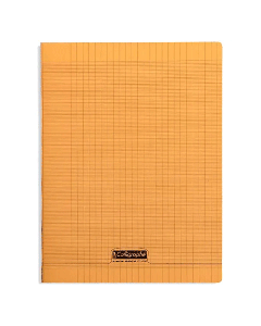 Cahier Piqûre CALLIGRAPHE 192 Pages 90 Gr Seyès 24x 32 cm - Orange  