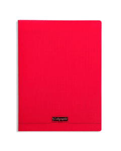 Cahier Piqûre CALLIGRAPHE 192 Pages 90 Gr Seyès 24x 32 cm - Rouge 