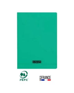 Cahier Piqûre CALLIGRAPHE 192 Pages 90 Gr Seyès 24x 32 cm - Vert