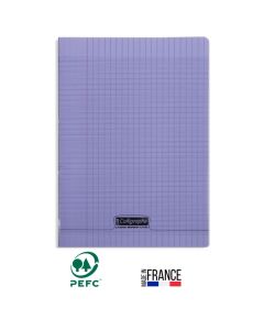 Cahier Piqûre CALLIGRAPHE 192 Pages 90 Gr Seyès 24x 32 cm - Violet 